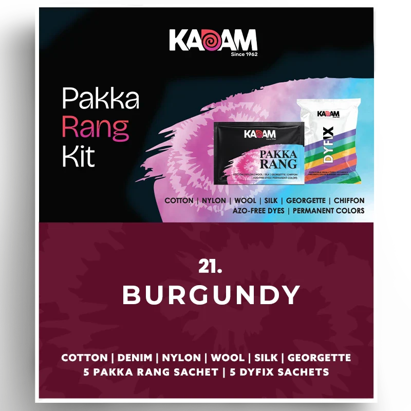 Kadam Pakka Rang Kit- Burgundy